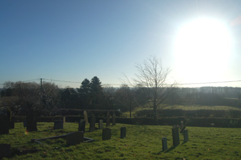 View over Manor Farm and Blackgrove Wood December 2008